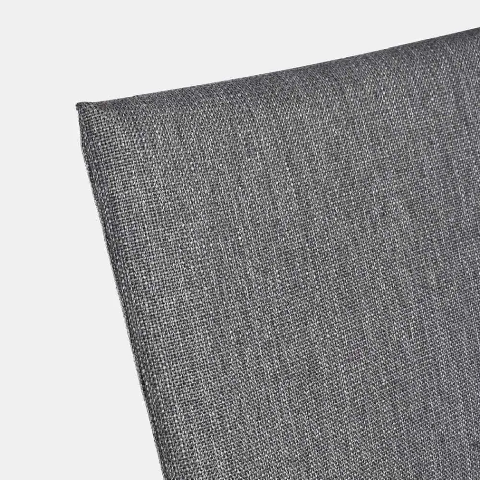 Stapelbarer Außenstuhl aus Stoff und lackiertem Aluminium, 4 Stück - Assia Viadurini