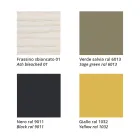 Stapelbarer Stuhl aus Esche mit Stoffsitz, hergestellt in Italien, 2 Stück – Oslo Viadurini