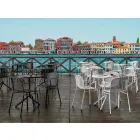 Stapelbarer Outdoor Metallstuhl Made in Italy, 4 Stück - Verna Viadurini