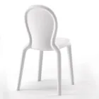 Stapelbarer Stuhl aus farbigem Polyethylen, hergestellt in Italien, 2 Stück - Jamala Viadurini