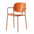 Stapelbarer Stuhl aus Polypropylen und Metall Made in Italy - Connubia Yo