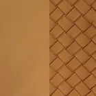 Öko-Ledersessel mit verzierter Rückenlehne und schwarzer Metallbasis, 2 Stück - Nima Viadurini