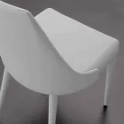 Metallstuhl komplett mit Nepitella-Ökoleder bezogen Viadurini