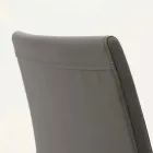 Caserta Metallstuhl mit Kunstleder bezogen, modernes Design Viadurini