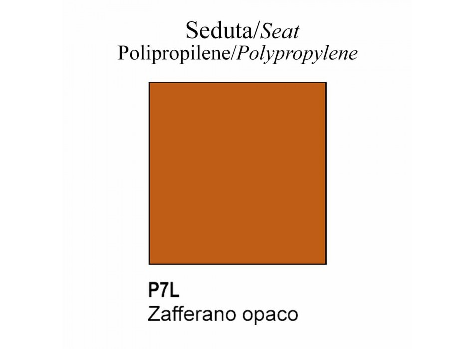 Stuhl aus Polypropylen mit Kufengestell Made in Italy, 2 Stück - Connubia Tuka Viadurini