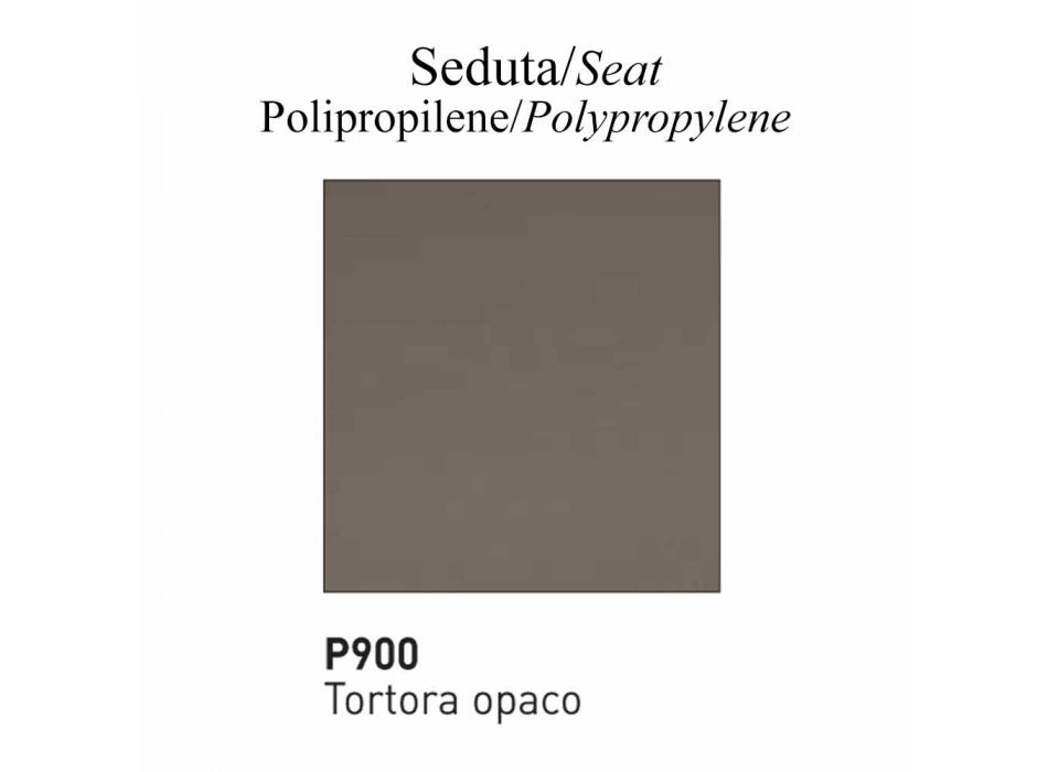 Stuhl aus Polypropylen und Metall Made in Italy 2 Stück - Connubia Academy Viadurini