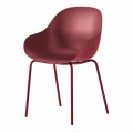 Stuhl aus Polypropylen und Metall Made in Italy 2 Stück - Connubia Academy