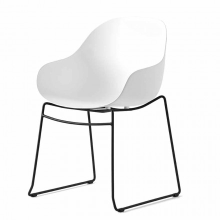 Stuhl aus recyceltem Polypropylen Made in Italy 2 Stück - Connubia Academy Viadurini