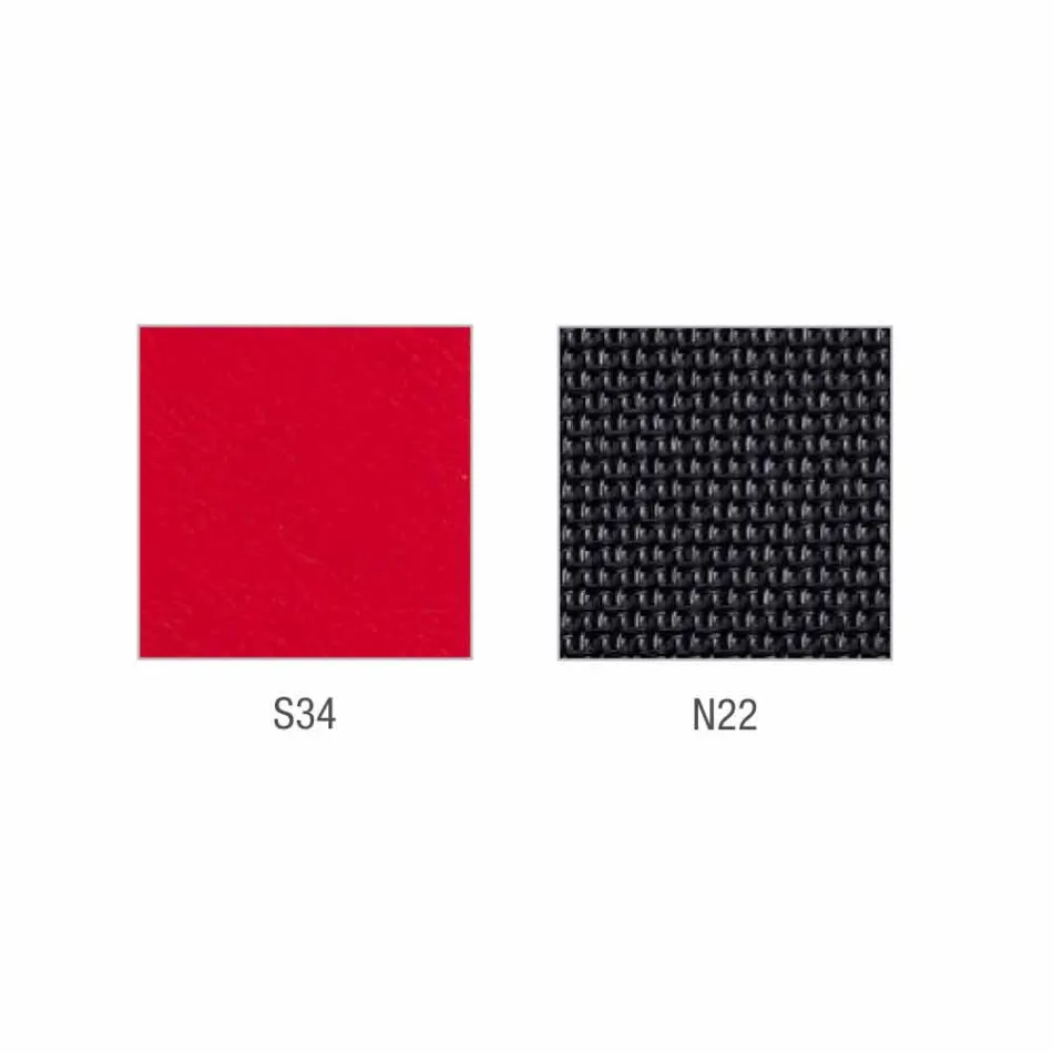 Mina halbseitiger und operativer Kunstlederstuhl in Italien hergestellt Viadurini