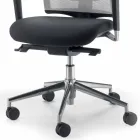 Mina halbseitiger und operativer Kunstlederstuhl in Italien hergestellt Viadurini