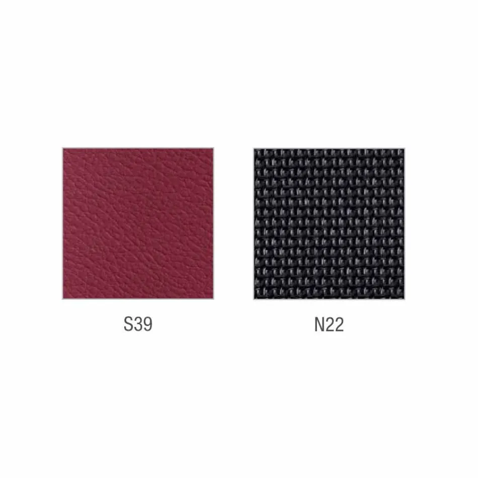 Mina halbseitiger und operativer Kunstlederstuhl in Italien hergestellt Viadurini