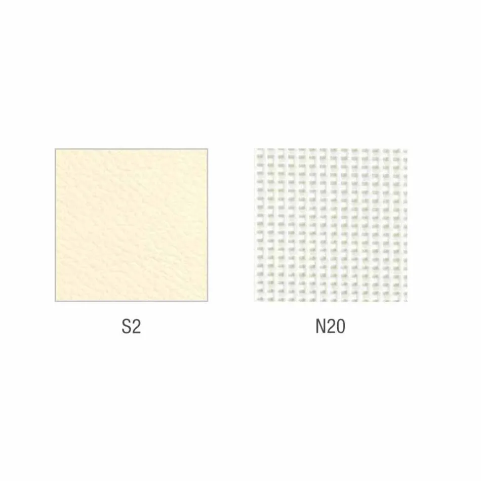 Mina halbseitiger und operativer Kunstlederstuhl in Italien hergestellt Viadurini