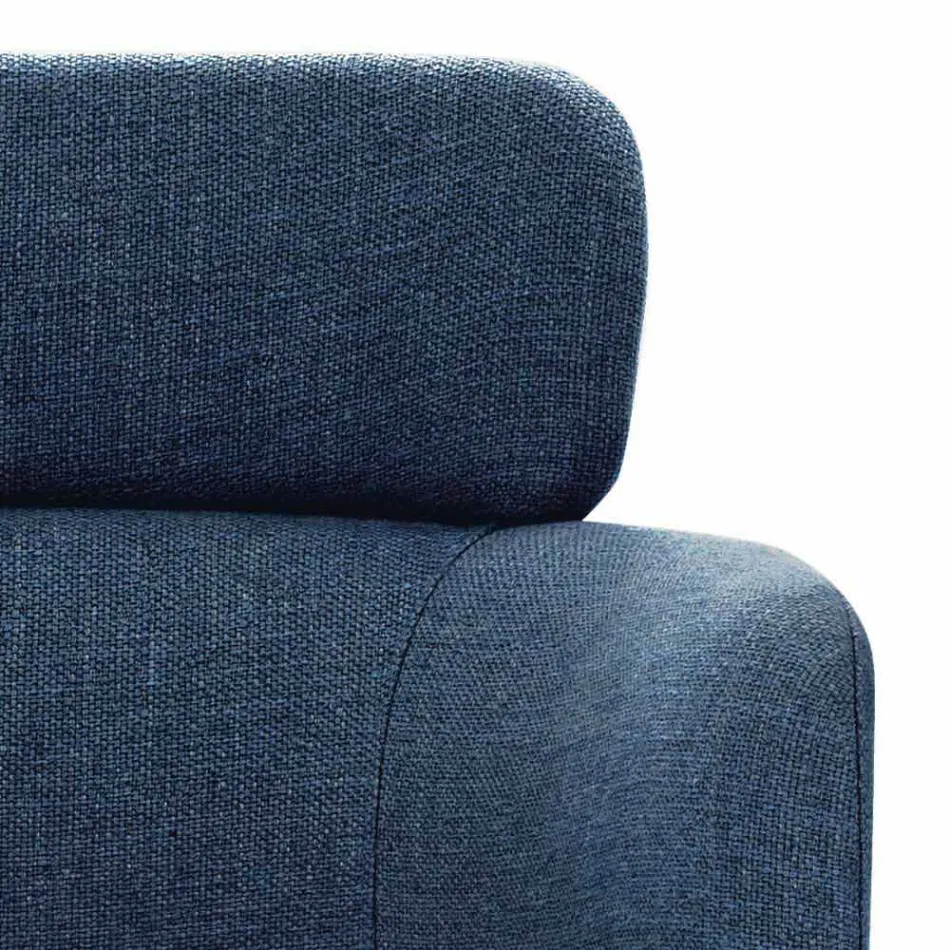 Stoffstuhl mit luxuriöser schwarzer Metallstruktur Made in Italy - Cocoa Viadurini