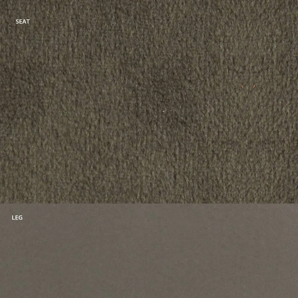 Stuhl aus Samt und RAL-lackiertem Stahl, hergestellt in Italien, 4 Stück – Mariapina Viadurini