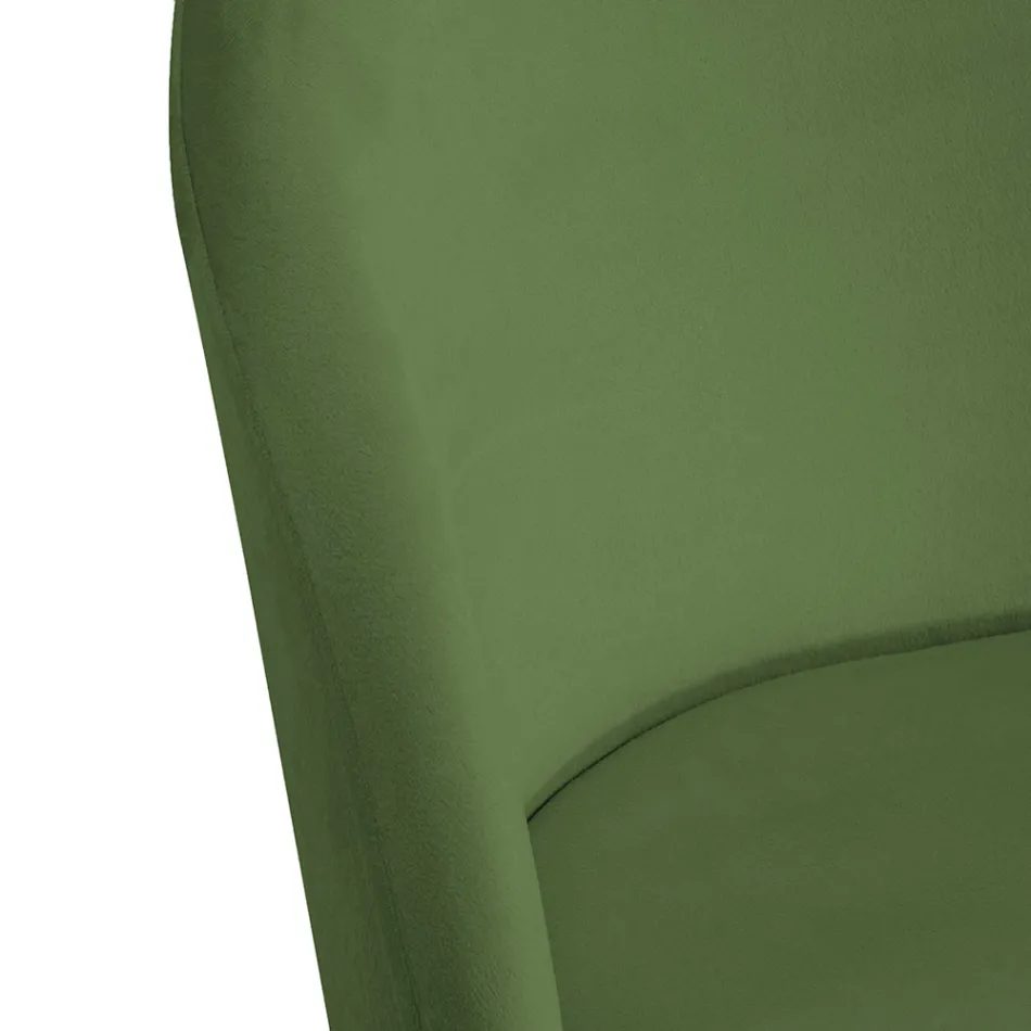 Samtstuhl und Metallgestell in verschiedenen Ausführungen - Penna Viadurini