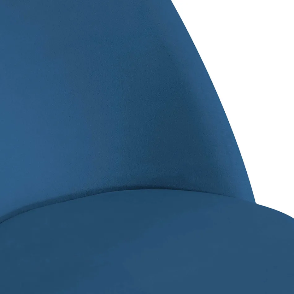 Samtstuhl und Metallgestell in verschiedenen Ausführungen - Penna Viadurini