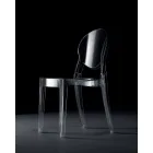 Stapelbarer Stuhl für den Innen- oder Außenbereich aus transparentem Polycarbonat – Pianeta Viadurini