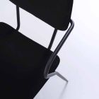 Moderner Stuhl mit Armlehnen und Sitzbezug aus Samt, 4 Stück - Cioli Viadurini