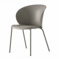 Moderner Stuhl aus recyceltem Polypropylen Made in Italy, 2 Stück - Connubia Tuka