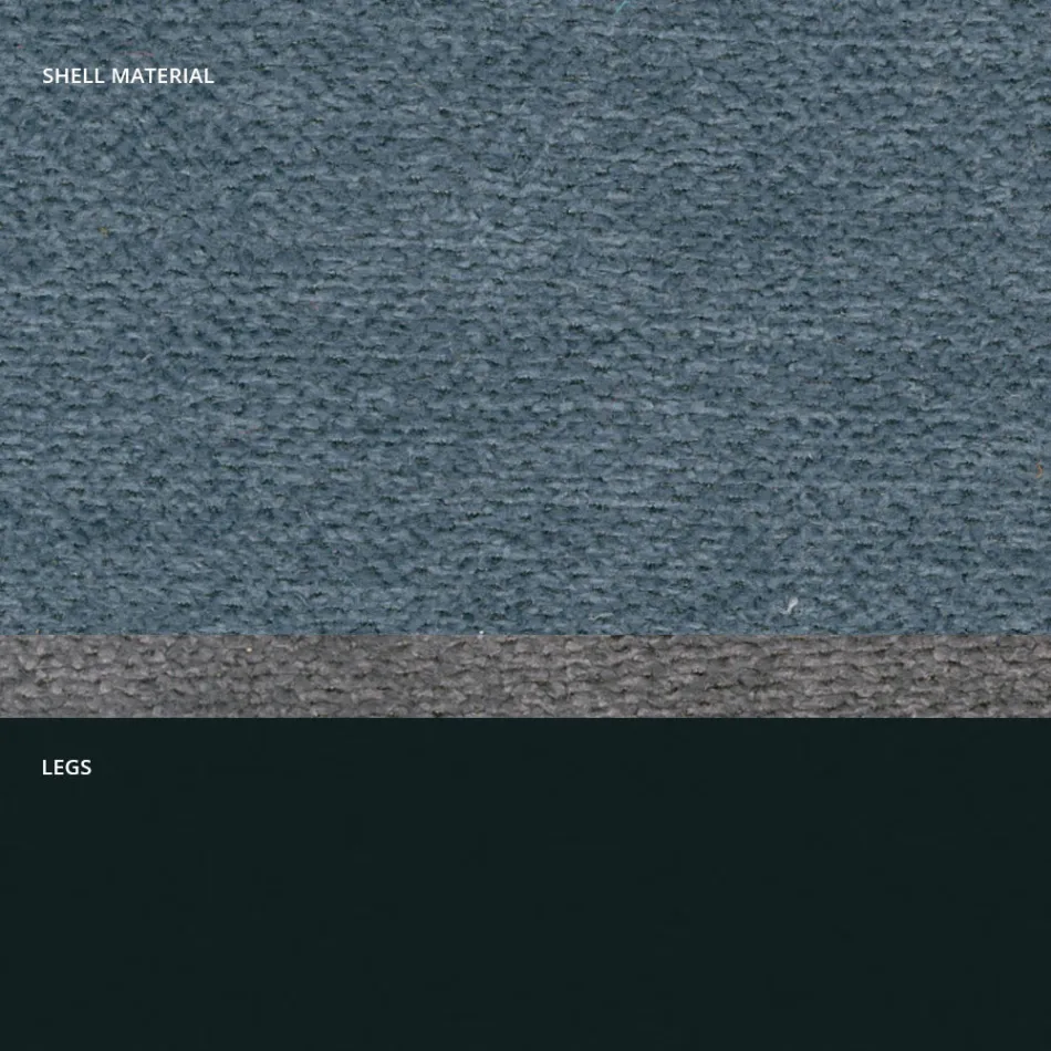 Moderner Stuhl aus Stoff und dreieckigen Beinen, hergestellt in Italien, Oriella Viadurini