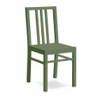 Moderner Stuhl bedeckt mit Buchenholz Besmira, 4 Stück Viadurini