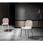 Moderner Monocoque-Stuhl aus farbenfrohem Designstoff – Patrick Viadurini