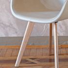 Esszimmerstuhl mit modernem Design aus Leder, hergestellt in Italien – Simba Viadurini