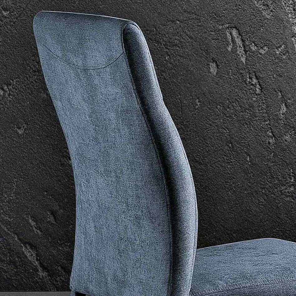 Design-Esszimmerstuhl aus Stoff, hergestellt in Italien, Luigina Viadurini