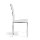 Designer-Esszimmerstuhl mit Lederbezug, hergestellt in Italien – Sissy Viadurini