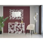 Esszimmerstuhl aus Holz mit Sitz mit Stoffbezug - Latina Viadurini