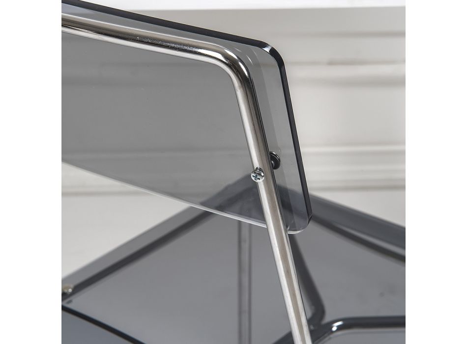 Esszimmerstuhl aus Plexiglas Made in Italy 2 Stück - Charlotte Viadurini
