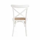 Esszimmerstuhl aus Rattan und Holz Klassisches Design Homemotion - Meridia Viadurini