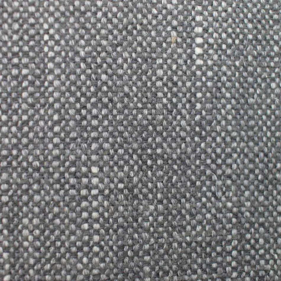 Stoff Esszimmerstuhl mit Holzsockel Made in Italy - Kokosnuss Viadurini