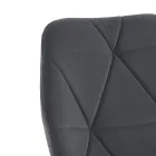 Esszimmerstuhl aus Stoff und goldenem Metall 4-teilig - Smeralda Viadurini