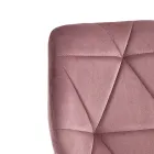 Esszimmerstuhl aus Stoff und goldenem Metall 4-teilig - Smeralda Viadurini