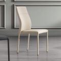 Moderner Stuhl aus Kunstleder für Esszimmer made in Italy, Luigina