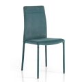 Moderner Stuhl aus Stoff für Esszimmer made in Italy, Porzia