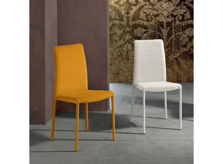 Moderner Esszimmerstuhl aus Stoff, hergestellt in Italien, Porzia Viadurini