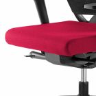 Drehbarer ergonomischer Design-Bürostuhl mit Armlehnen und Rollen - Meliva Viadurini