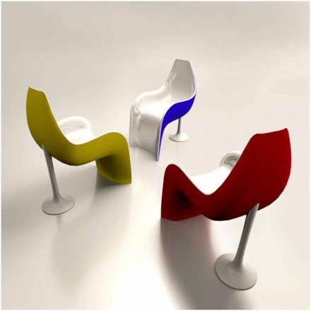 Stuhl / Sessel Design in Adamantx® Helled Made in Italy Viadurini