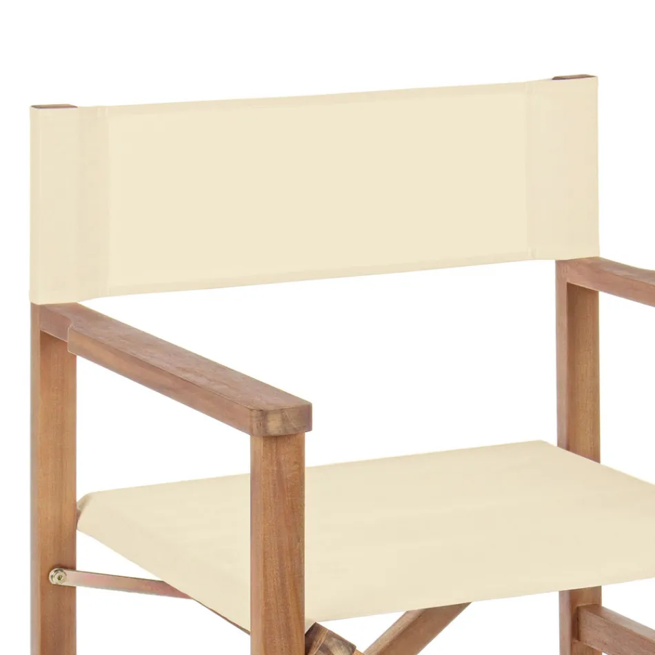 Regiestuhl aus Akazienholz von Outdoor Design für den Garten – Roxen Viadurini