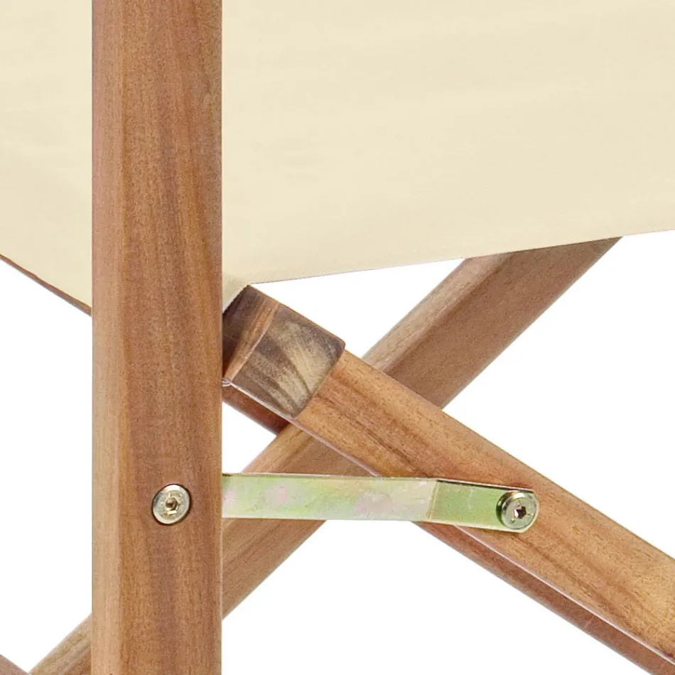 Regiestuhl aus Akazienholz von Outdoor Design für den Garten – Roxen Viadurini