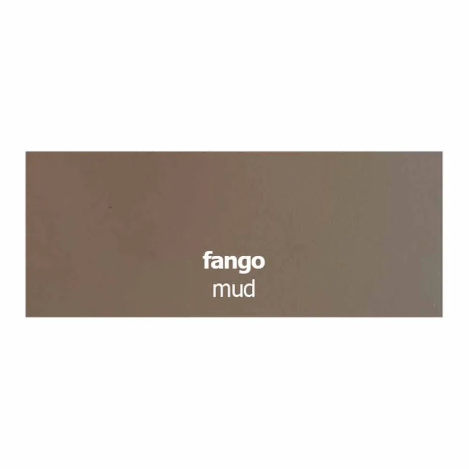 Leder gepolsterter Stuhl mit Metallstruktur Made in Italy, 2 Stück - Zink Viadurini