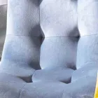 Fleckenresistenter, samtgepolsterter Esszimmerstuhl, 4 Stück - Kylie Viadurini