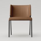 Esszimmerstuhl mit Sitz aus Leder Made in Italy - Giulia Viadurini