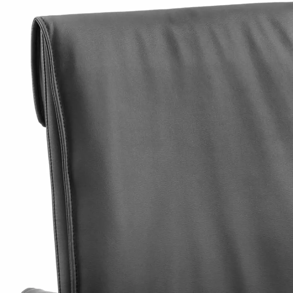 Designer Esszimmerstuhl aus Kunstleder Bessie XL, hergestellt in Italien Viadurini