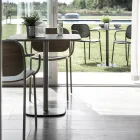 Esszimmerstuhl aus Holz und Metall Made in Italy 2 Stück - Saffia Viadurini