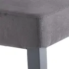 Esszimmerstuhl aus Mikrofaser und Holz Made in Italy 2 Stück - Simonella Viadurini