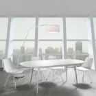 Esszimmerstuhl aus Leder, Polypropylen und Metall 2 Stück - Renella Viadurini