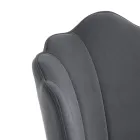 Esszimmerstuhl aus Stoff und Metall Gold Finish 4 Stück - Refined Viadurini